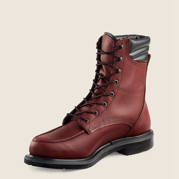 Red Wing Mens Supersole® - 8-inch Soft Toe - Work Boots Burgundy - 8950QRHGC